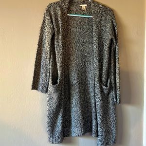 Longline black and white H&M Cardigan